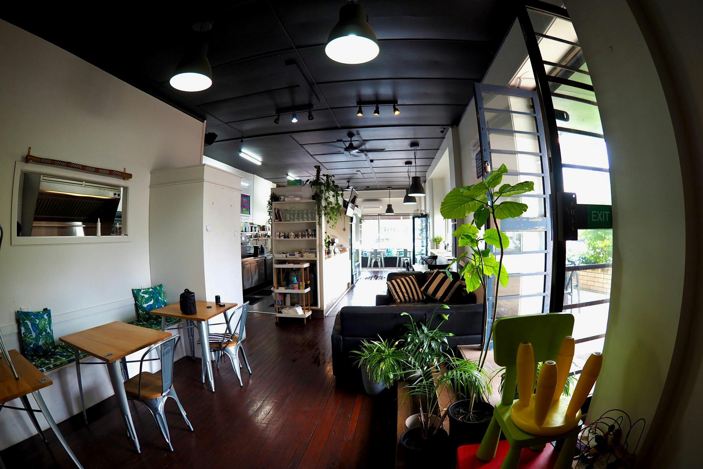 Bright with a relaxing atmosphere