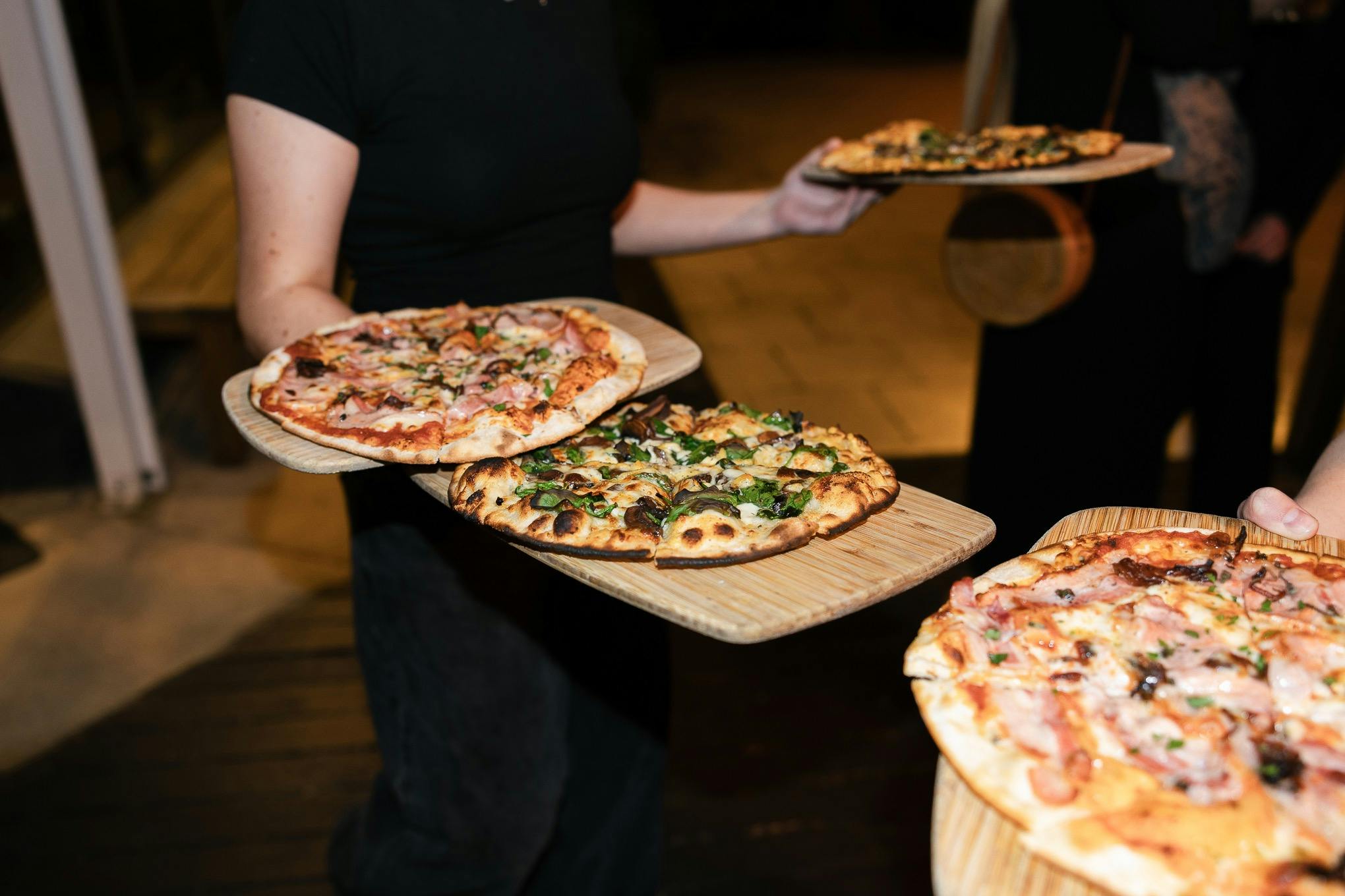 Pizza at Beach Road Wines