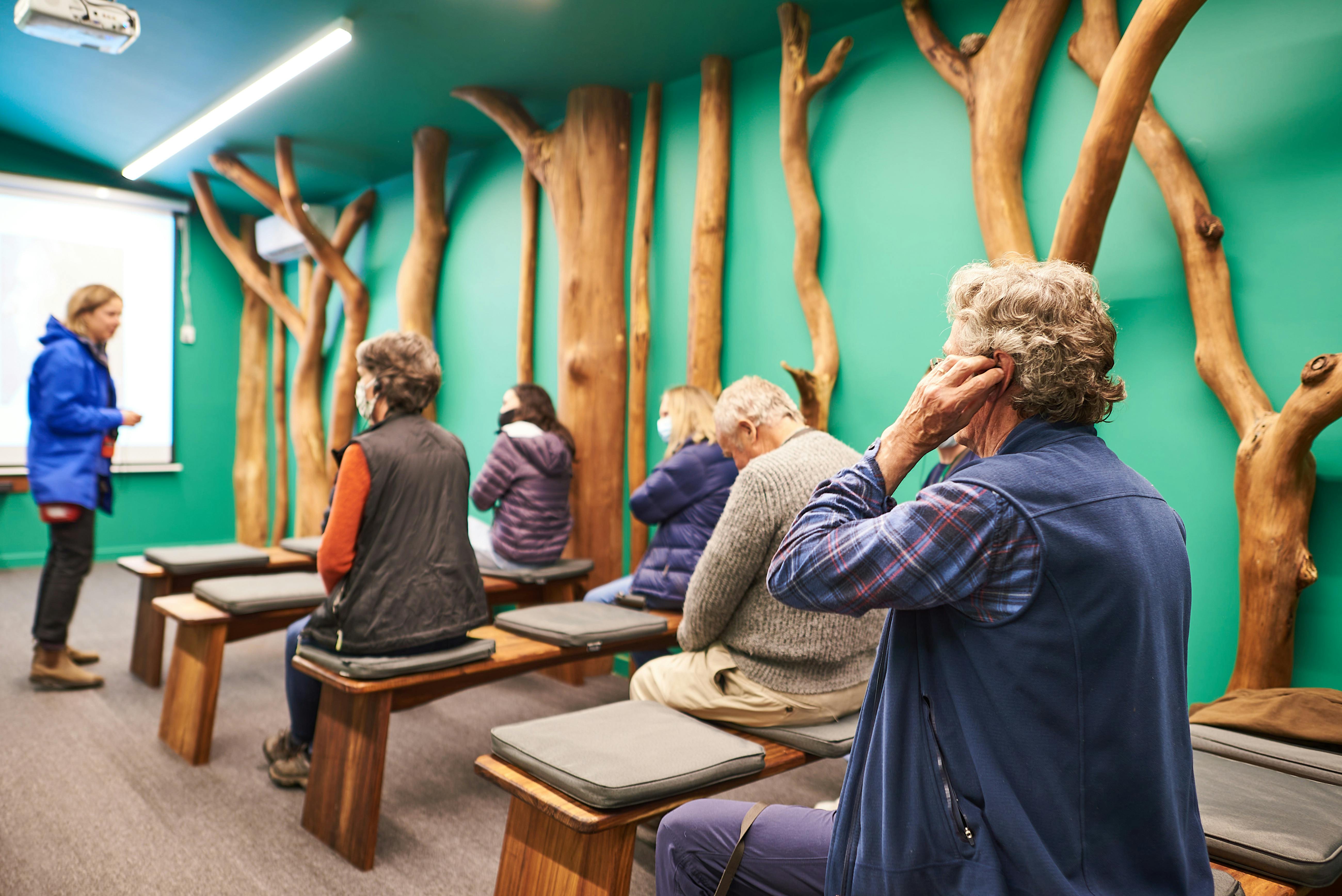 People sitting in a theatrette