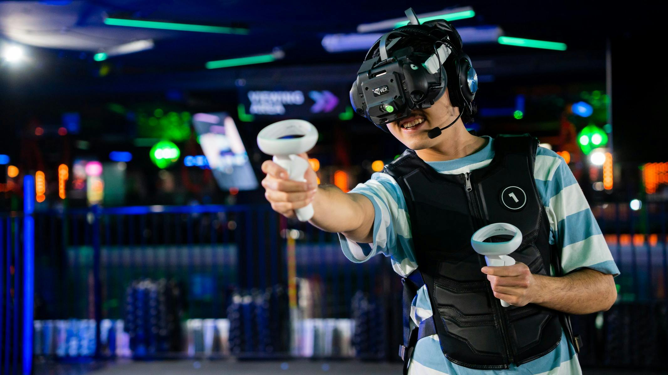 Playing Virtual Reality in Sydney