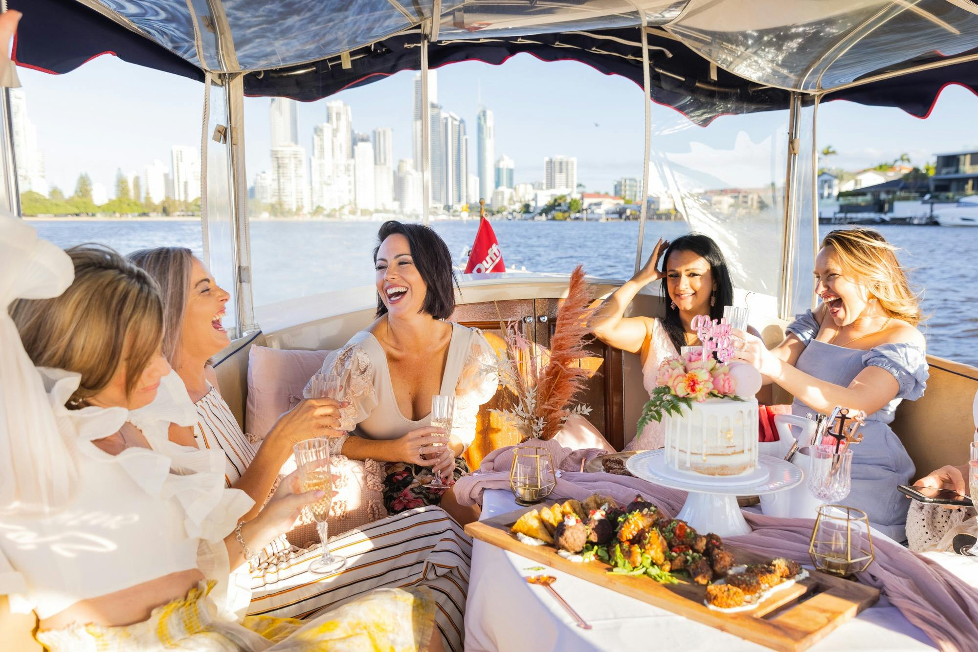 Duffy Boats Self Drive Boat Hire Gold Coast fun things to do with your girlfriends