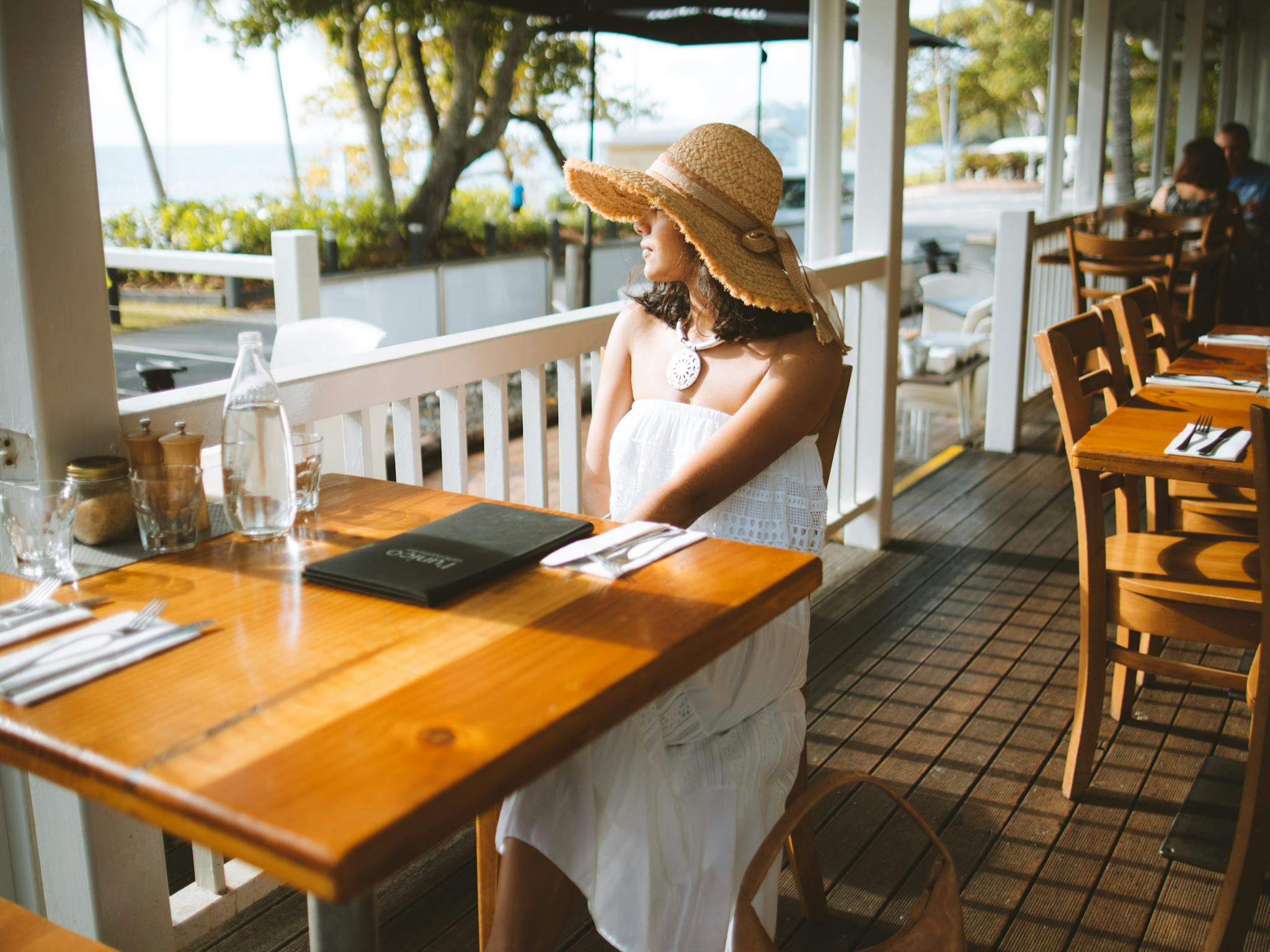 Leisurely lunch at Trinity Beach