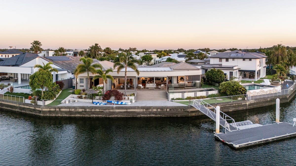 Aerial view of back of property