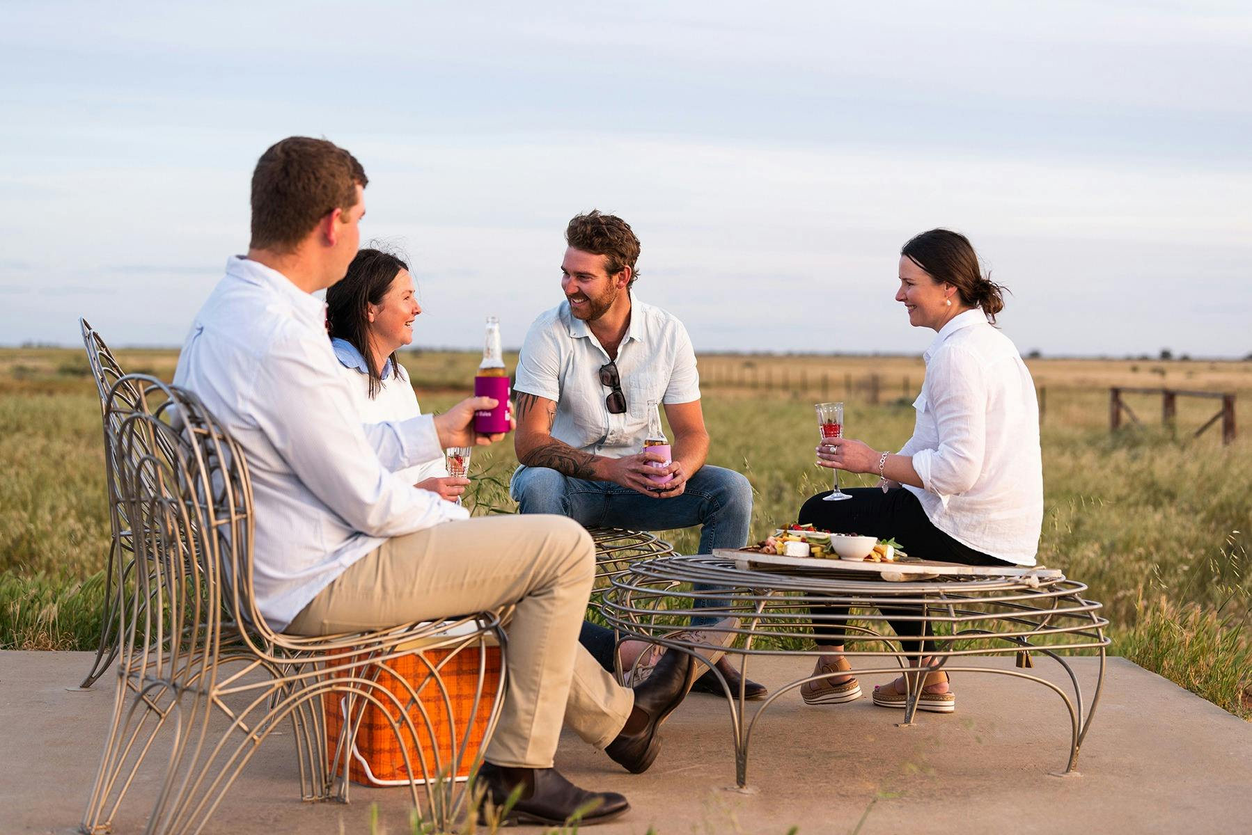 Sun at Sunset Viewing 16km North of Hay
