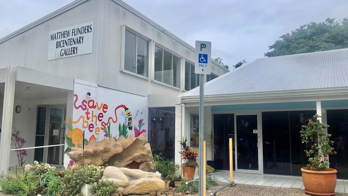 Mural on Bribie Island Community Arts Centre building