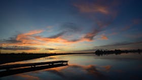 Sunrise at lake fred