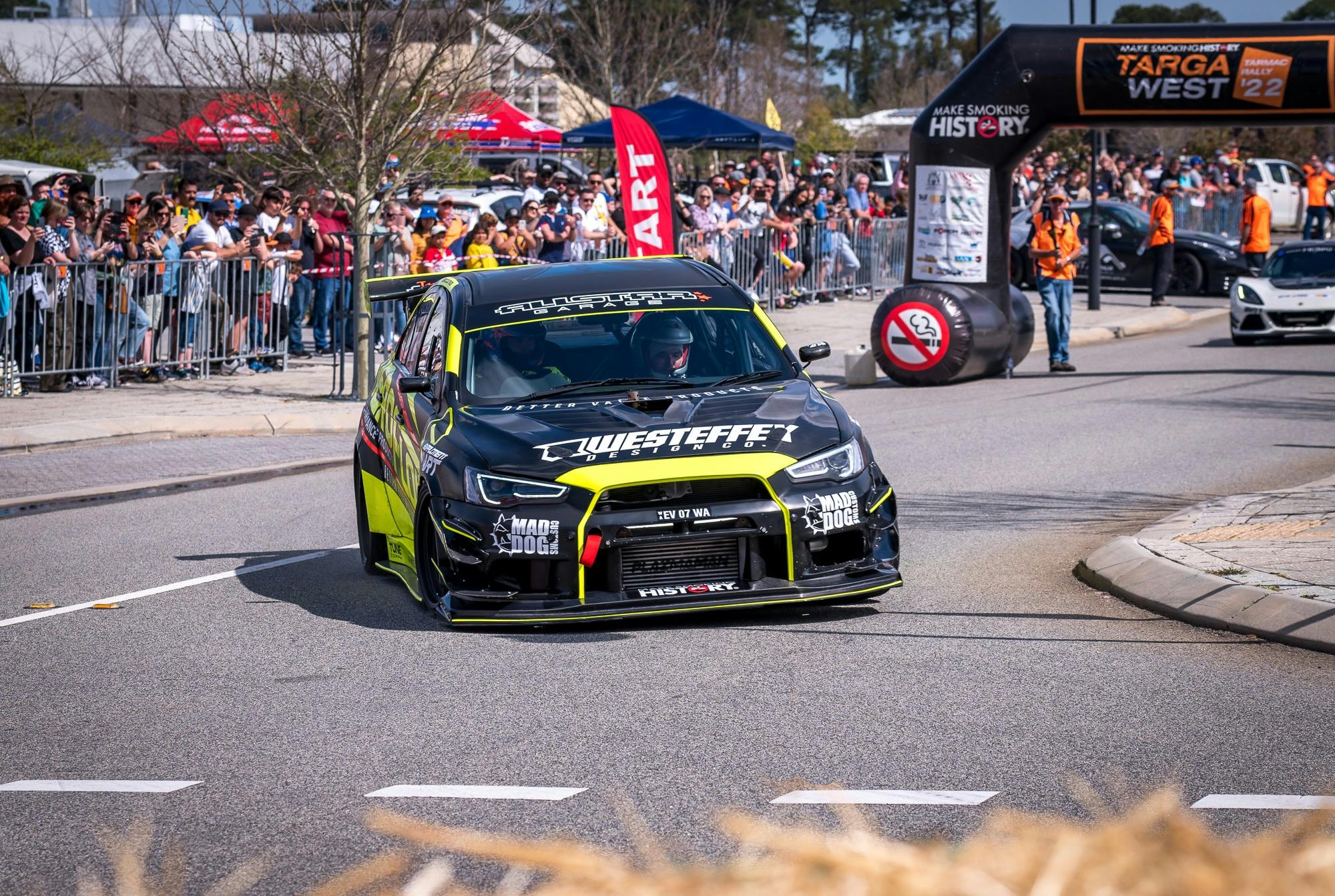 Tarmac West action on the streets of Ellenbrook, Troy Wilson's car