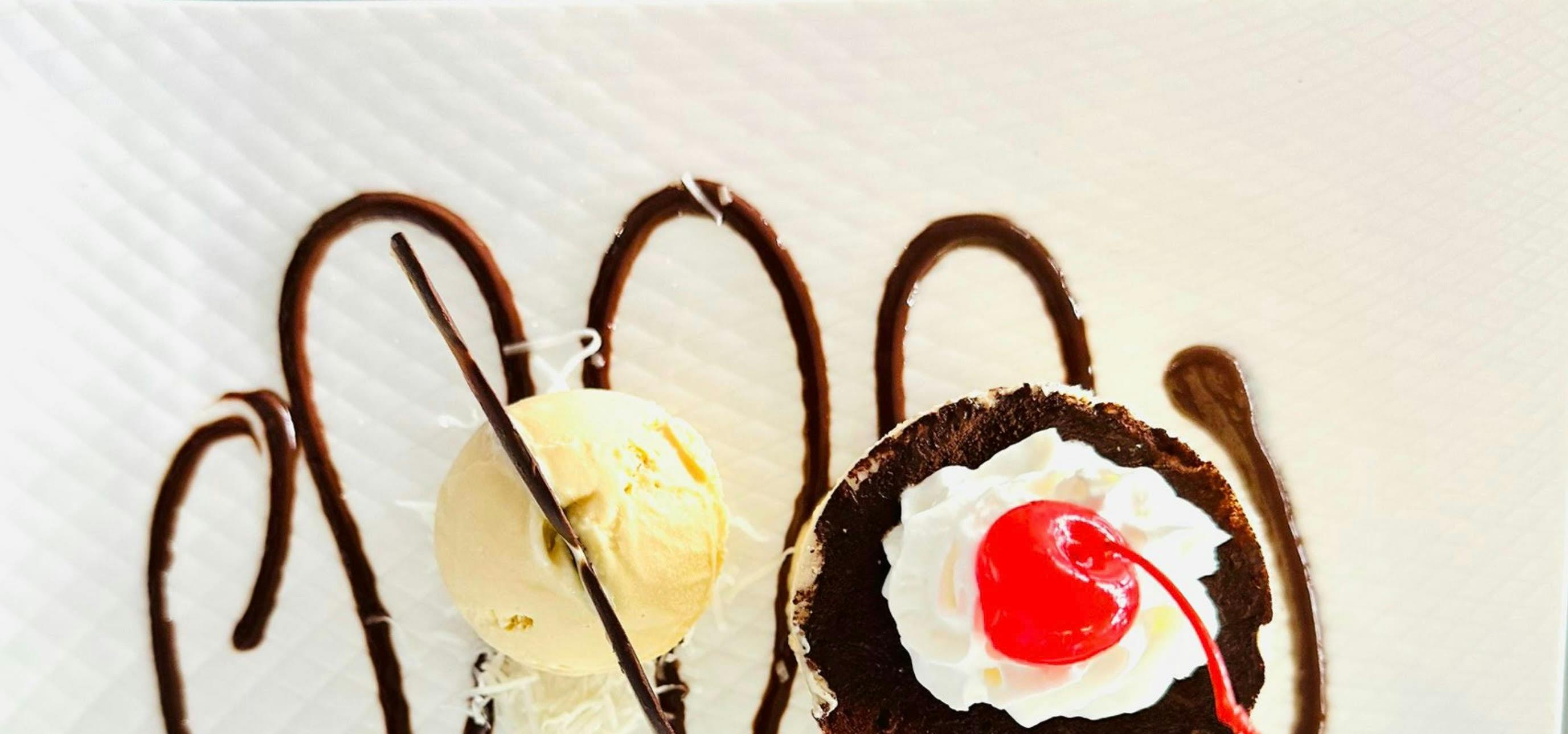 With praline infused ganache