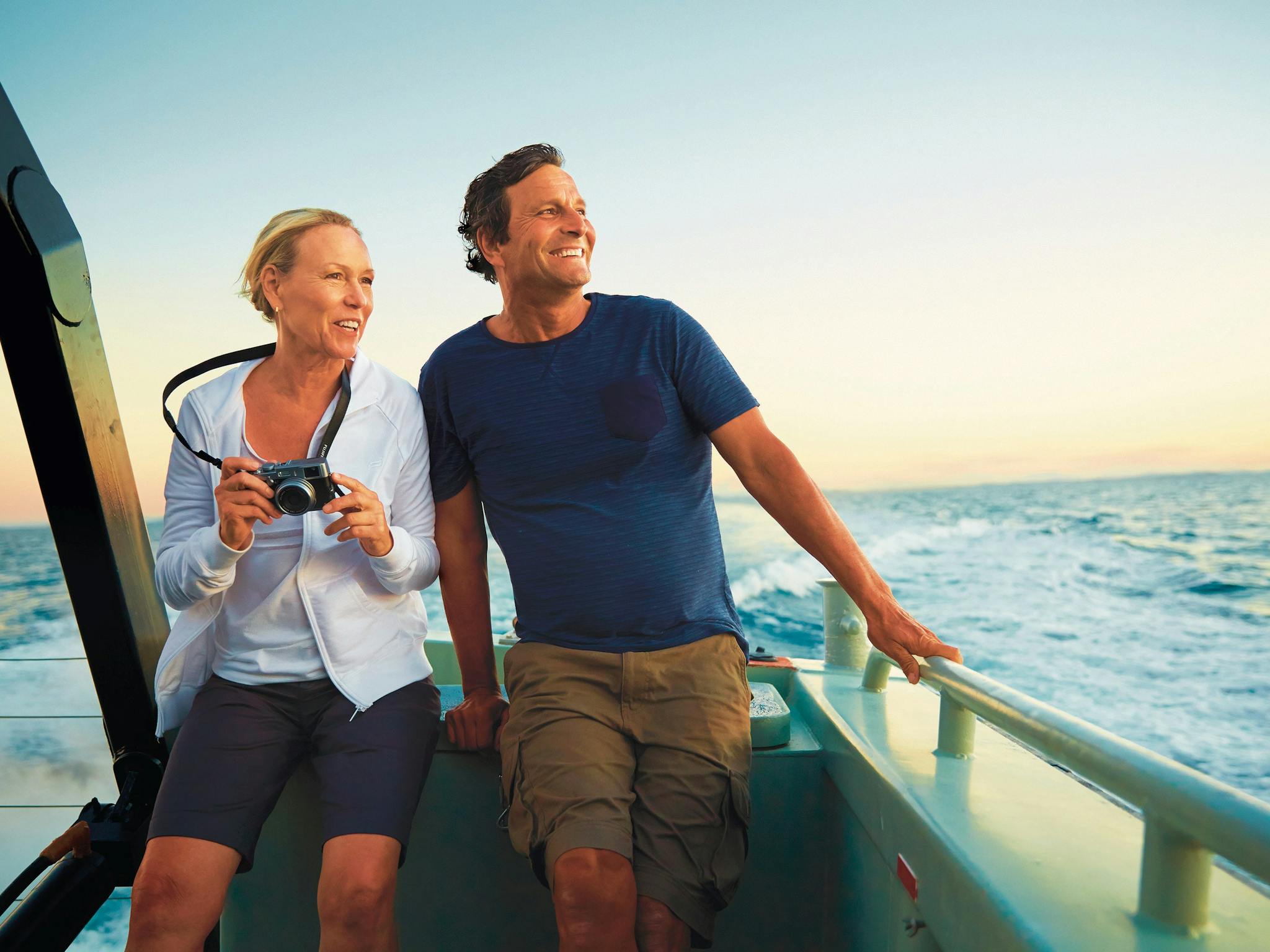 couple on boat couple on boat