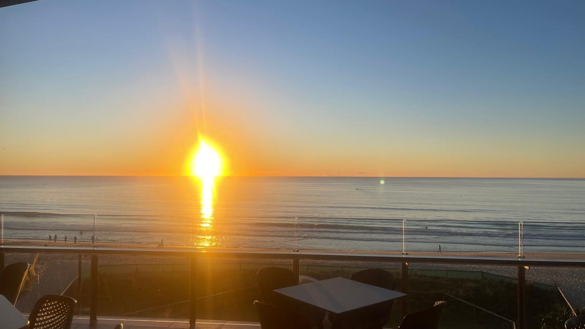View from our private beachfront function room