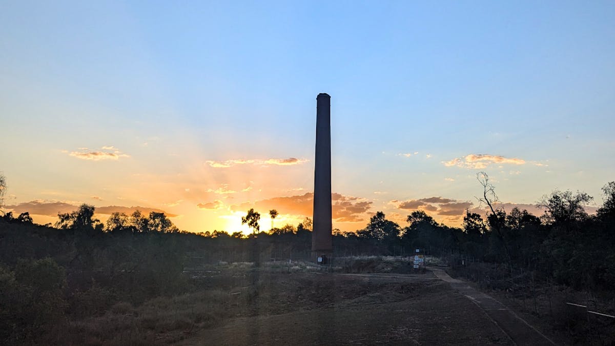 Copperfield Chimney at sunset