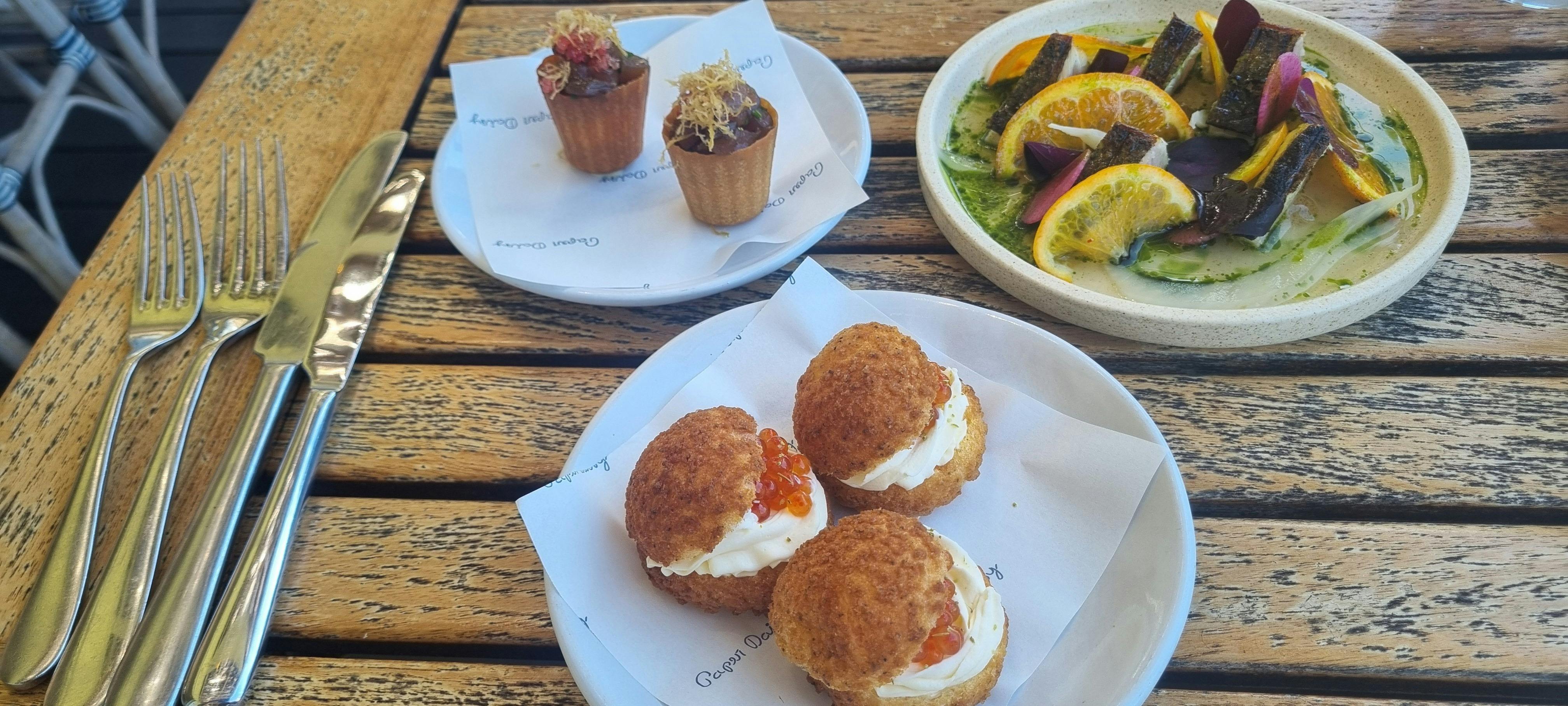 Snacks at Paper Daisy, NSW north coast
