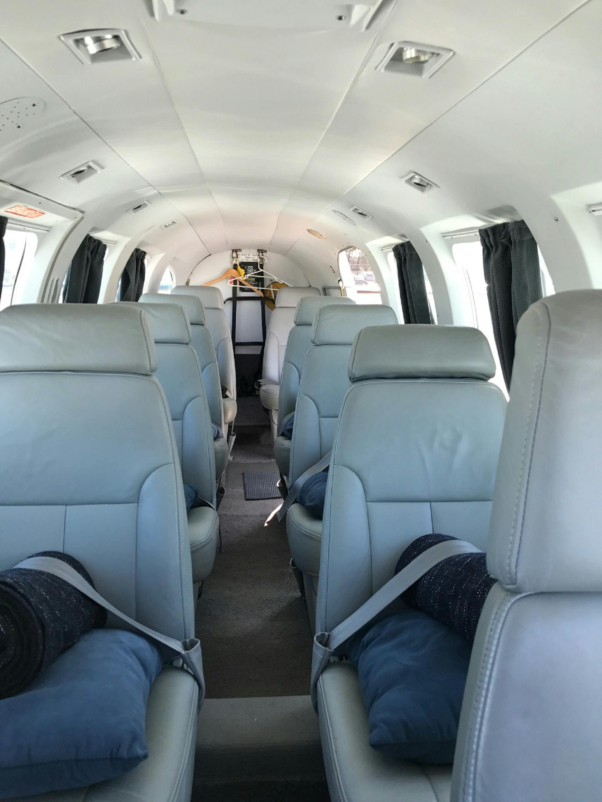Australia By Air's Piper Chieftain Aircraft interior