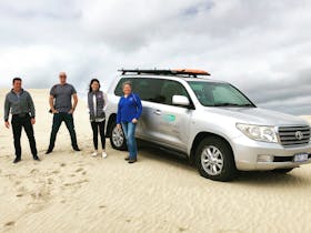 4WDriving through massive sand dunes