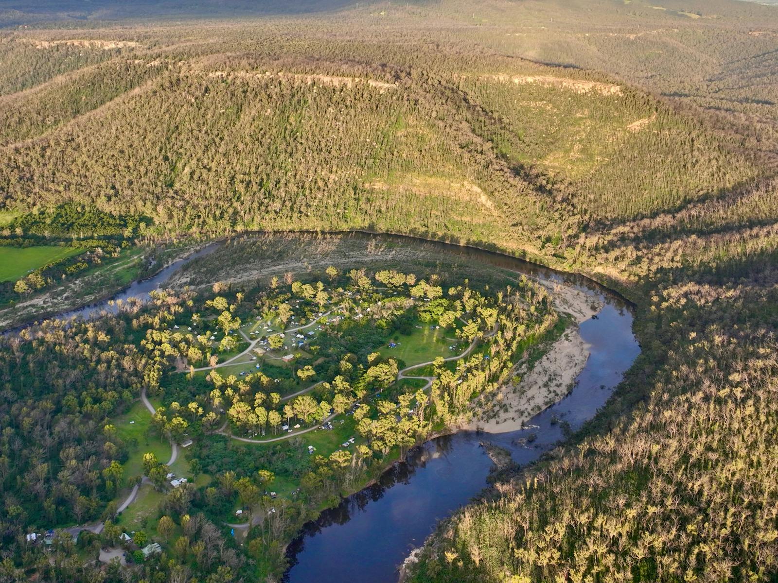 130 acres of stunning riverfront camping