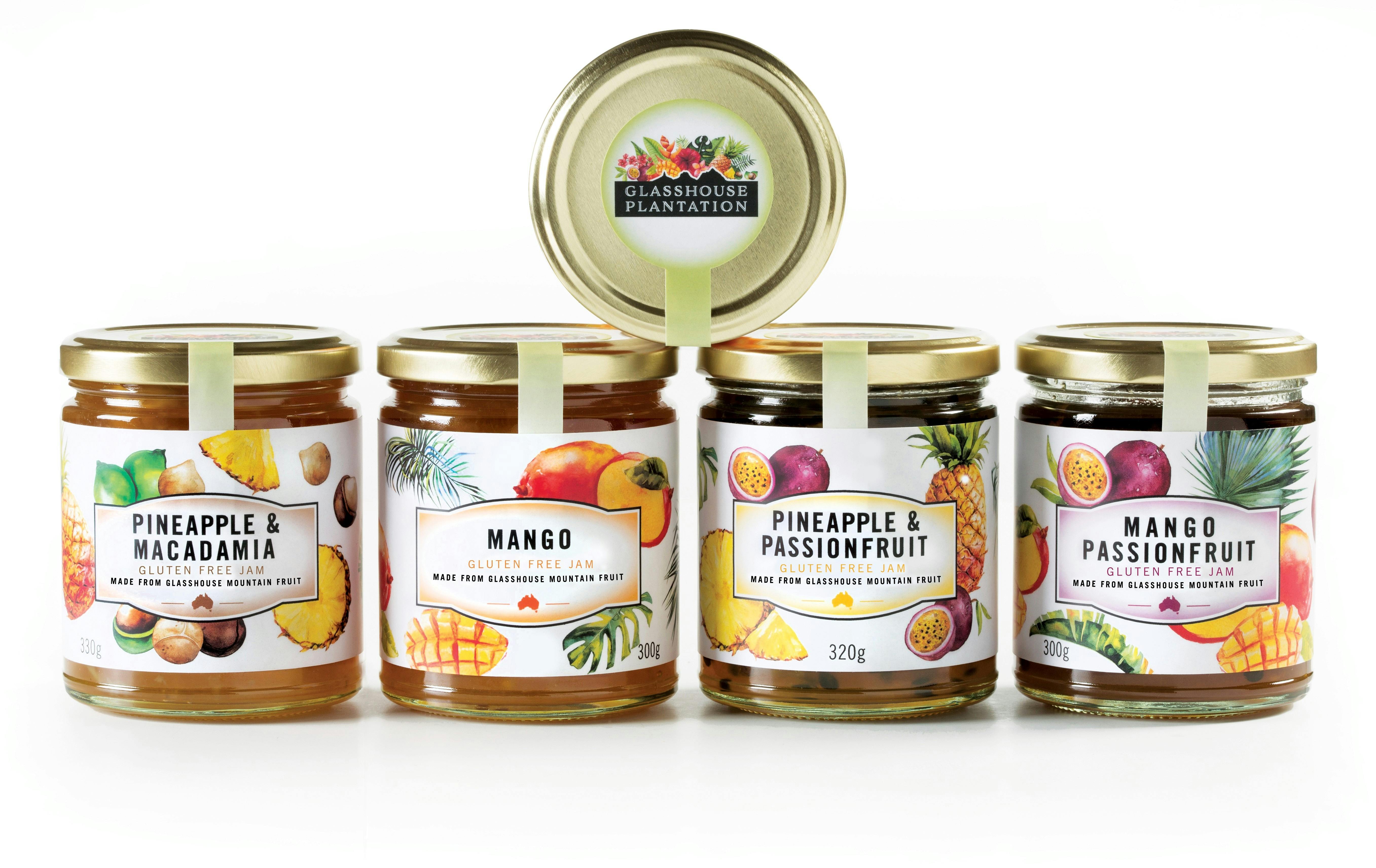 Glasshouse Plantation hand made jam from tropical fruit grown on the farm