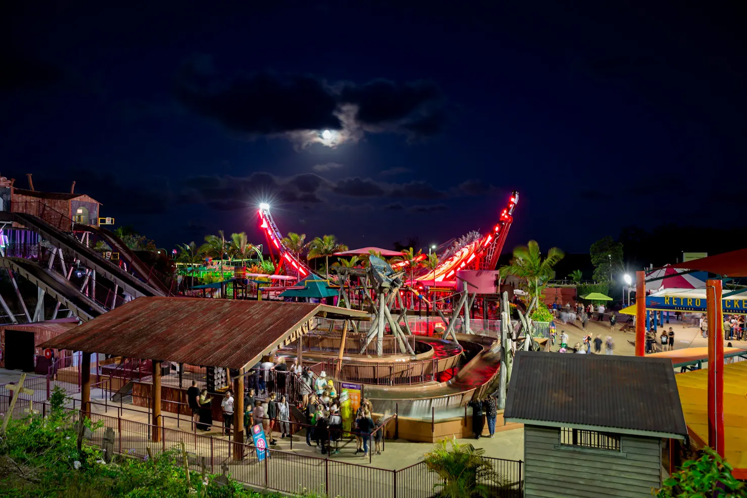 Ride the Night at Aussies World on the Sunshine Coast
