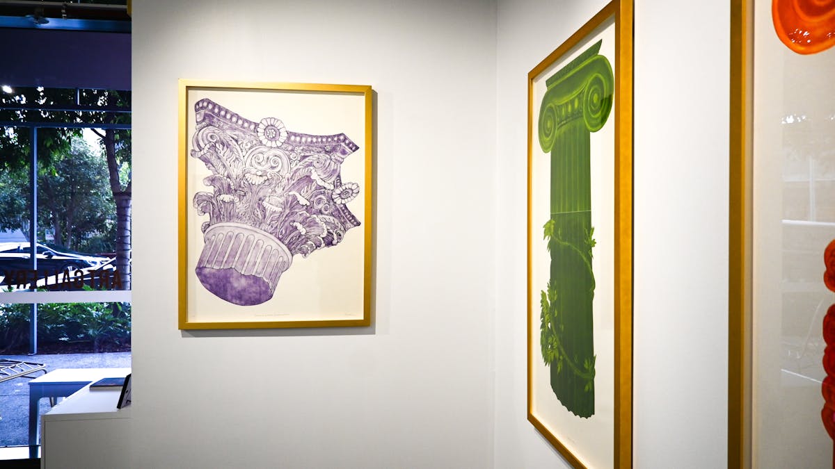Installaiton view of Ross Woodrow: Order from Ruins exhibition