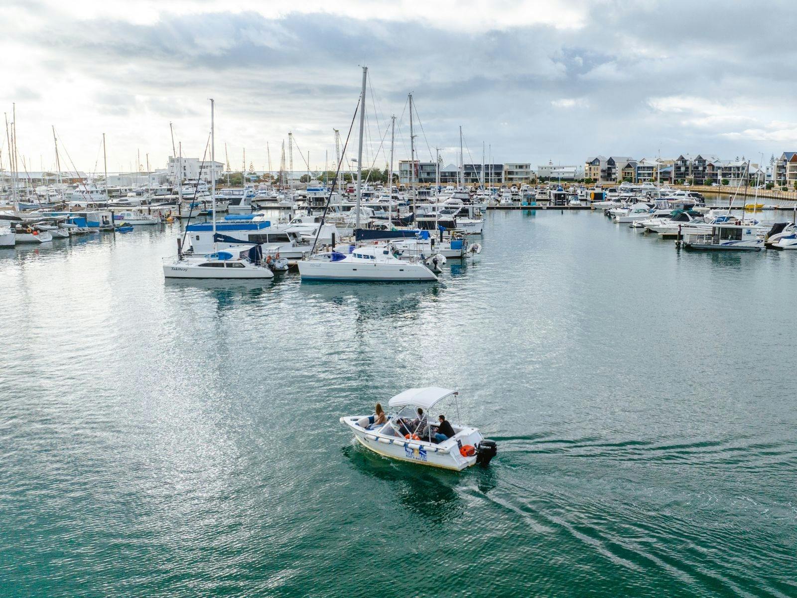 Cruising in the Mandurah marina