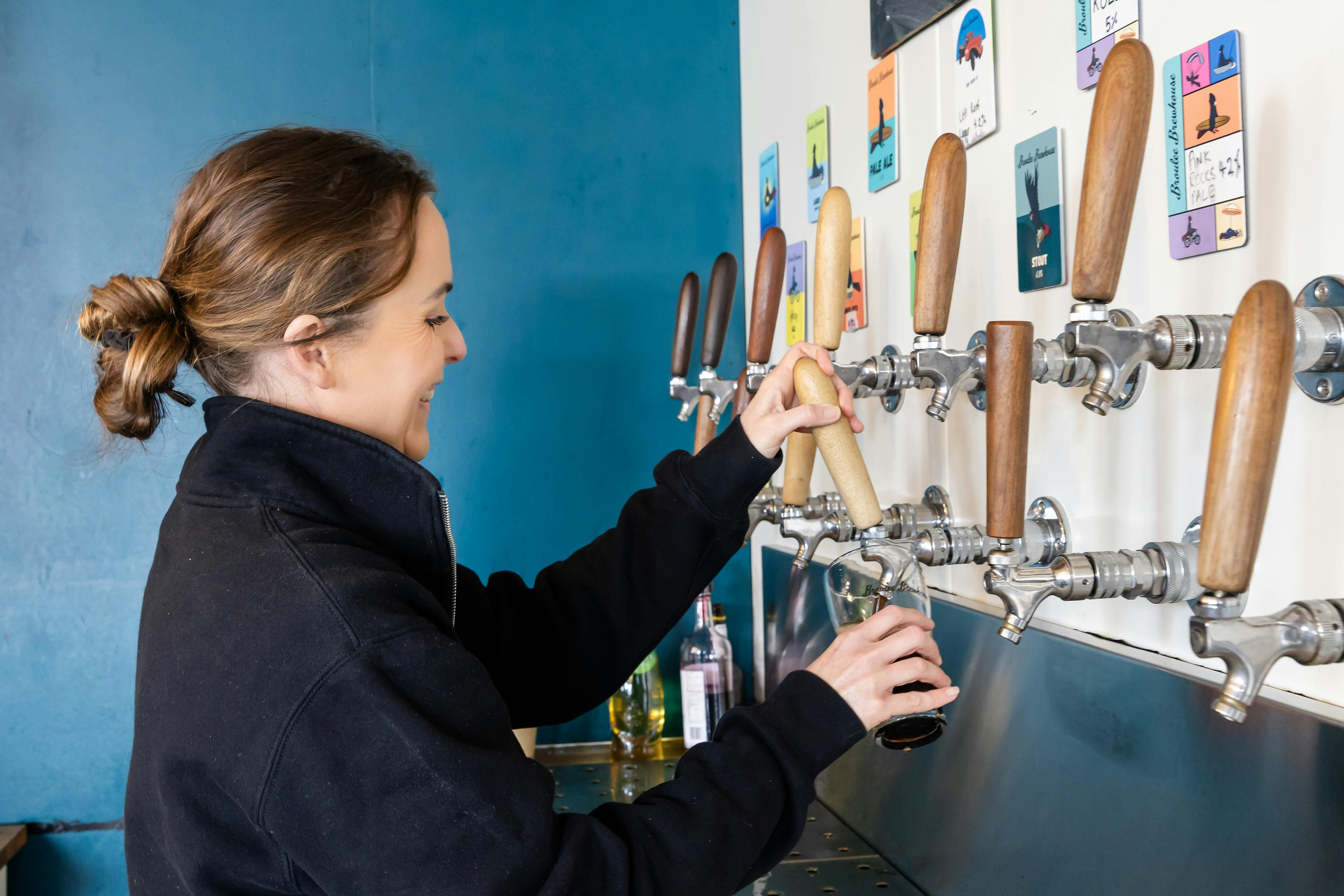 17 Biere vom Fass, alle in Broulee gebraut.