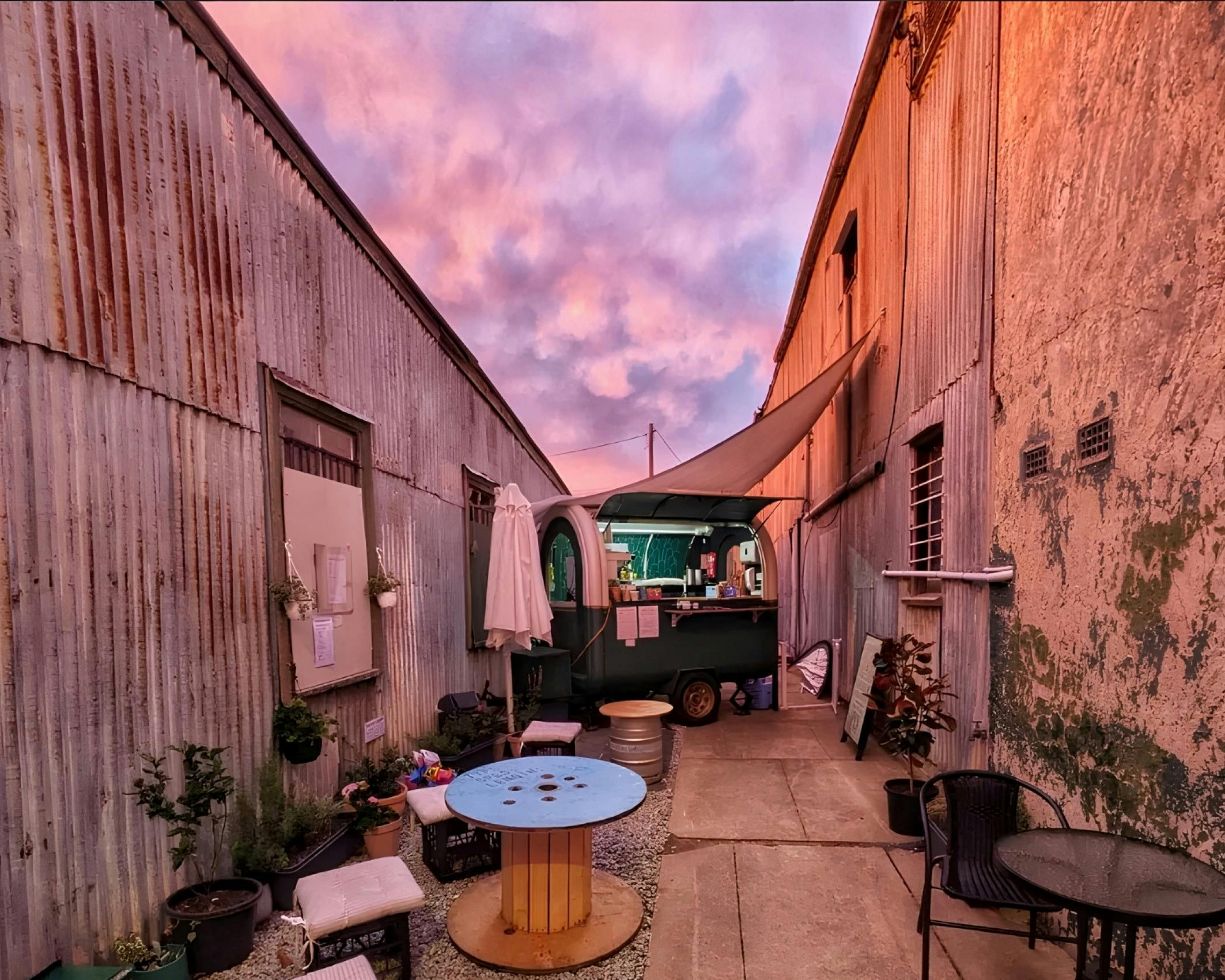 The Lyceum collective at sunset