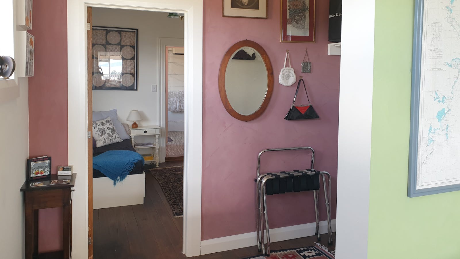 Huon Belle Homestead Walk in wardrobe and changing area