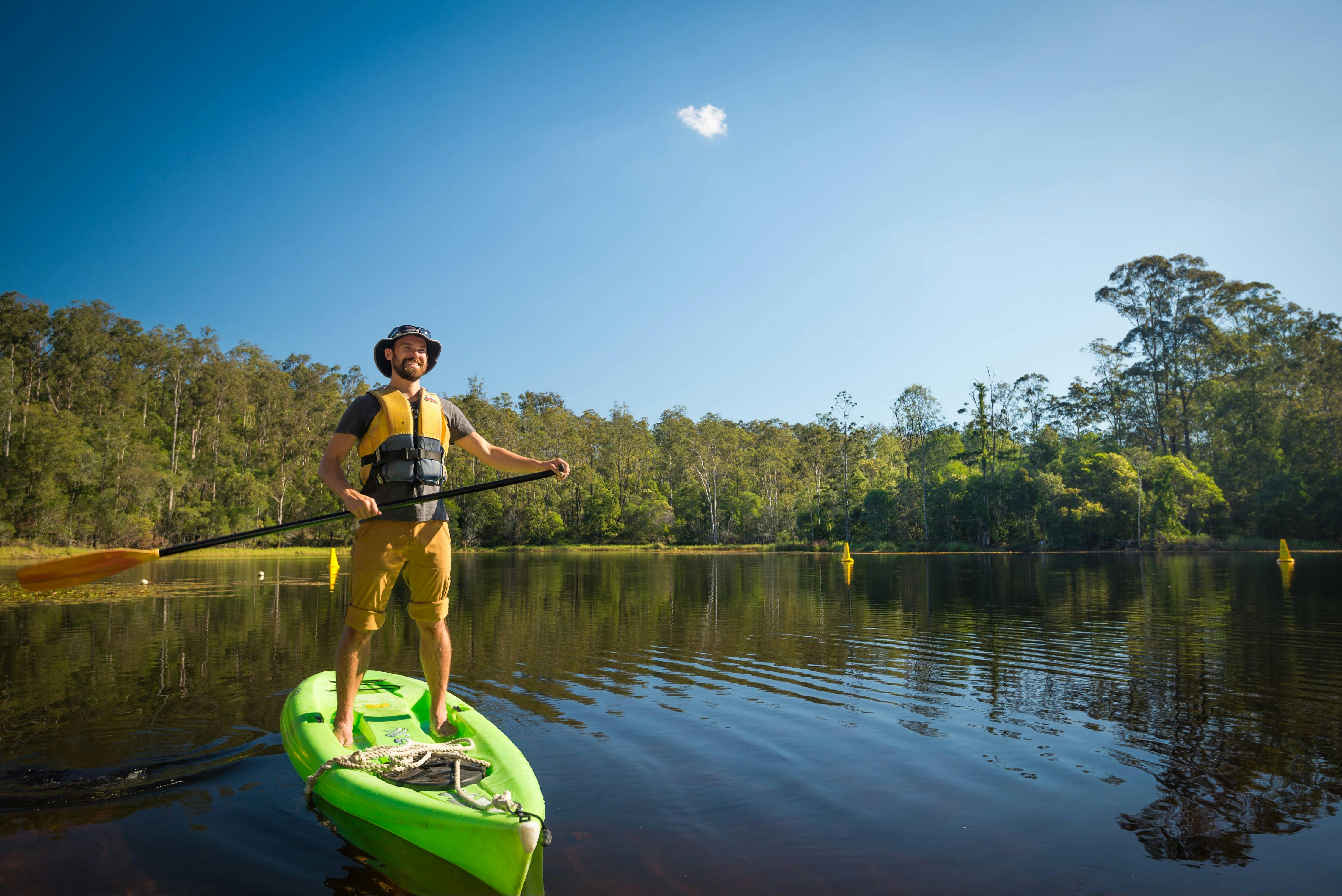 Stand Up Paddle Boarding on the Enoggera Reservoir