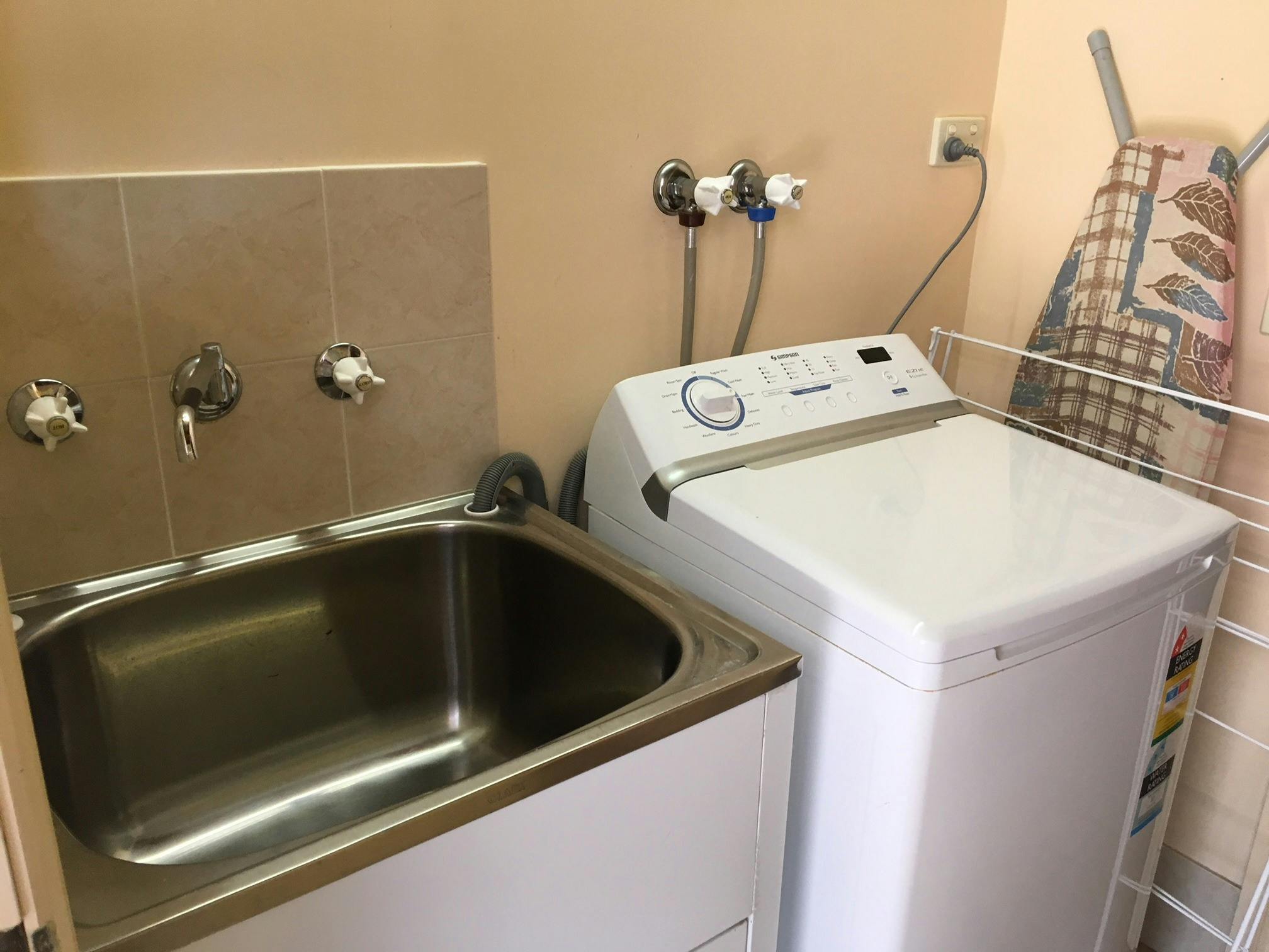 washing machine and laundry sink