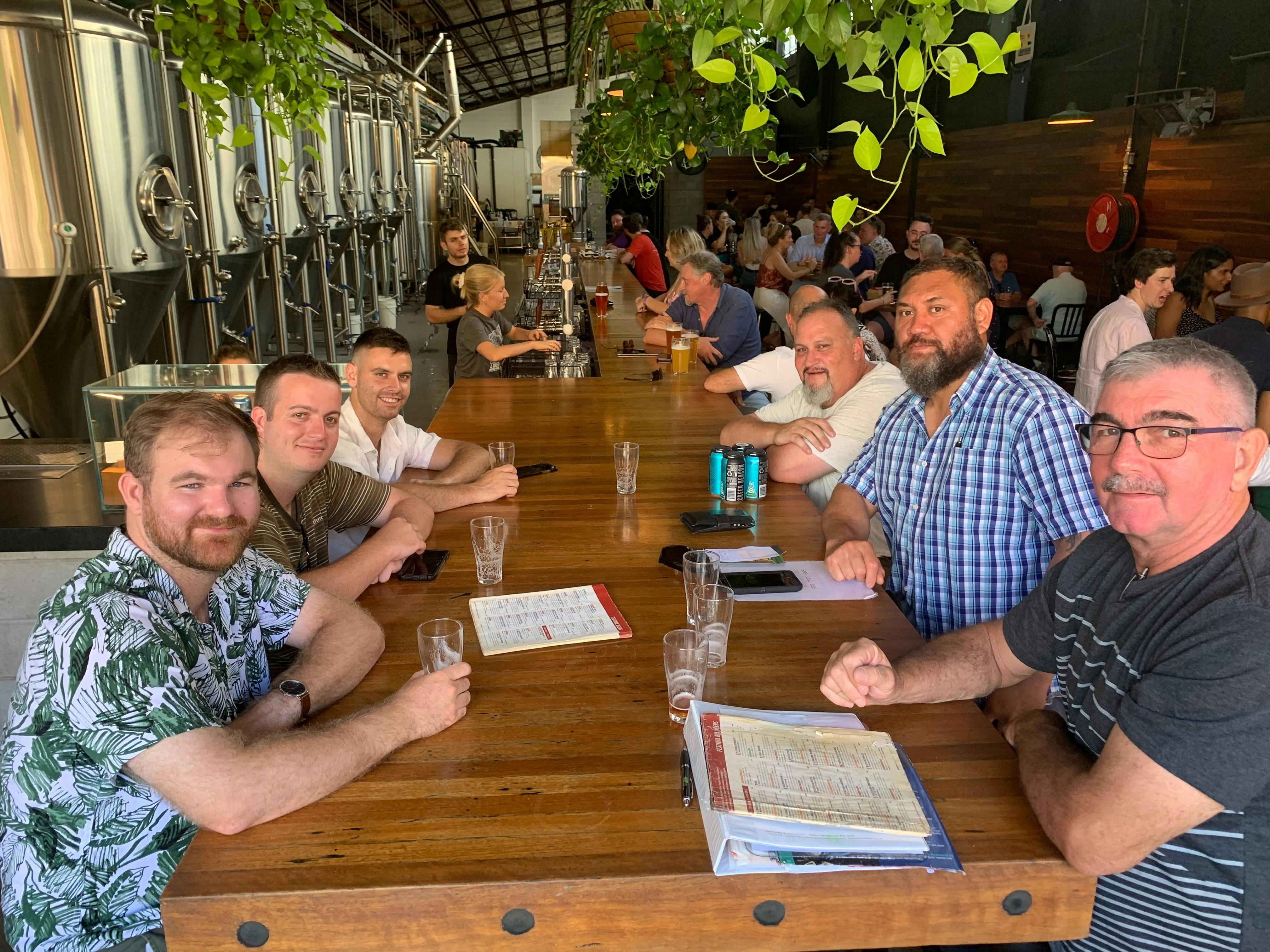 Good friends, great beer at Green Beacon