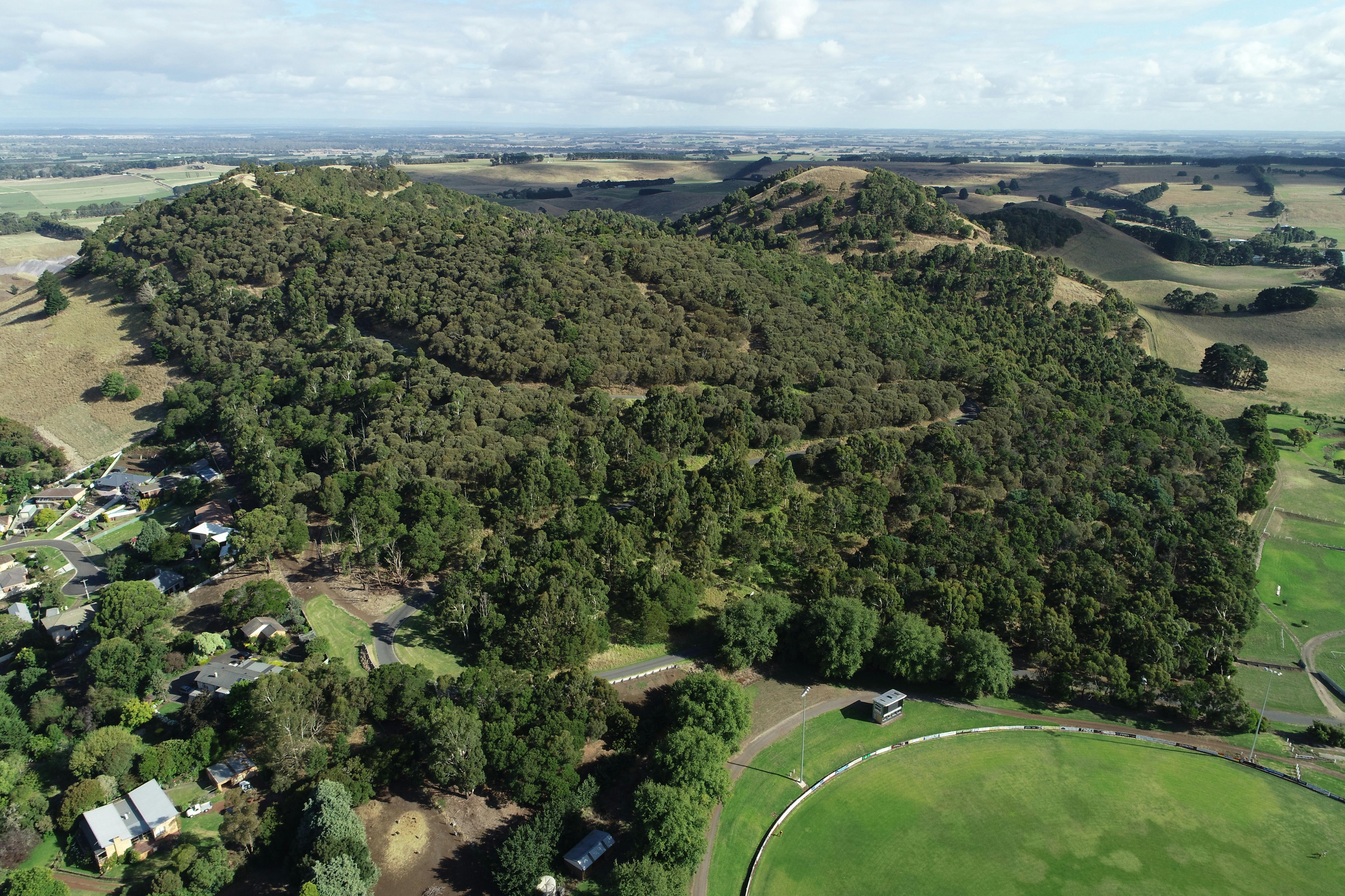 Aerial view of reserves