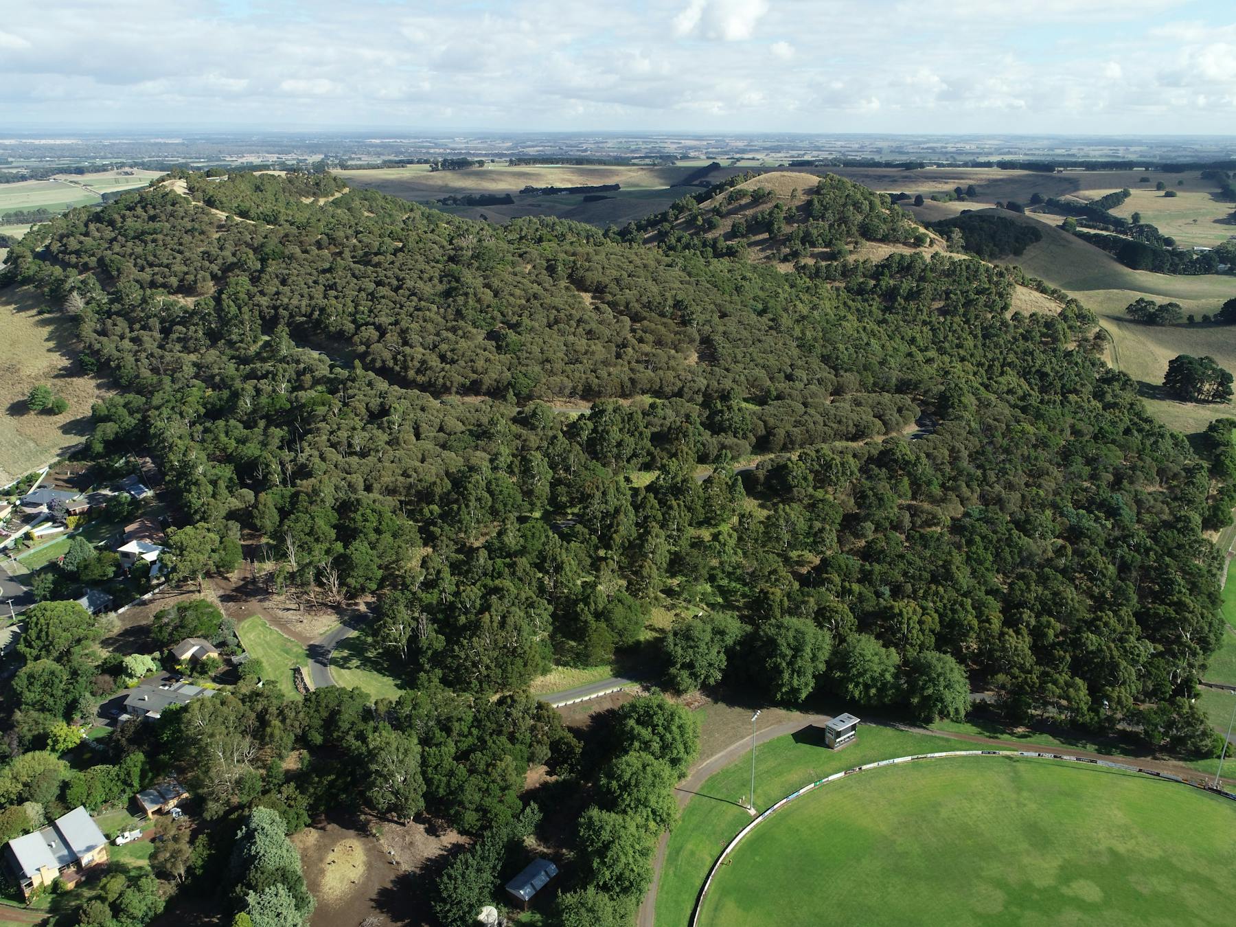Aerial view of reserves