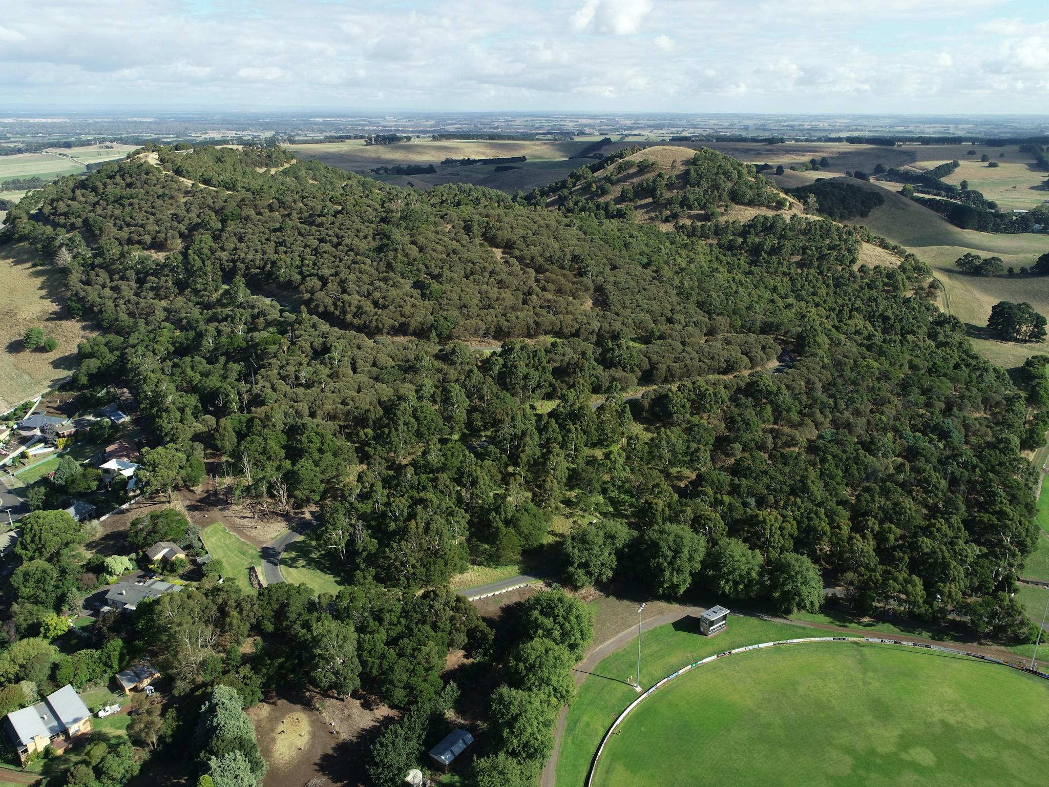 Aerial view of reserves