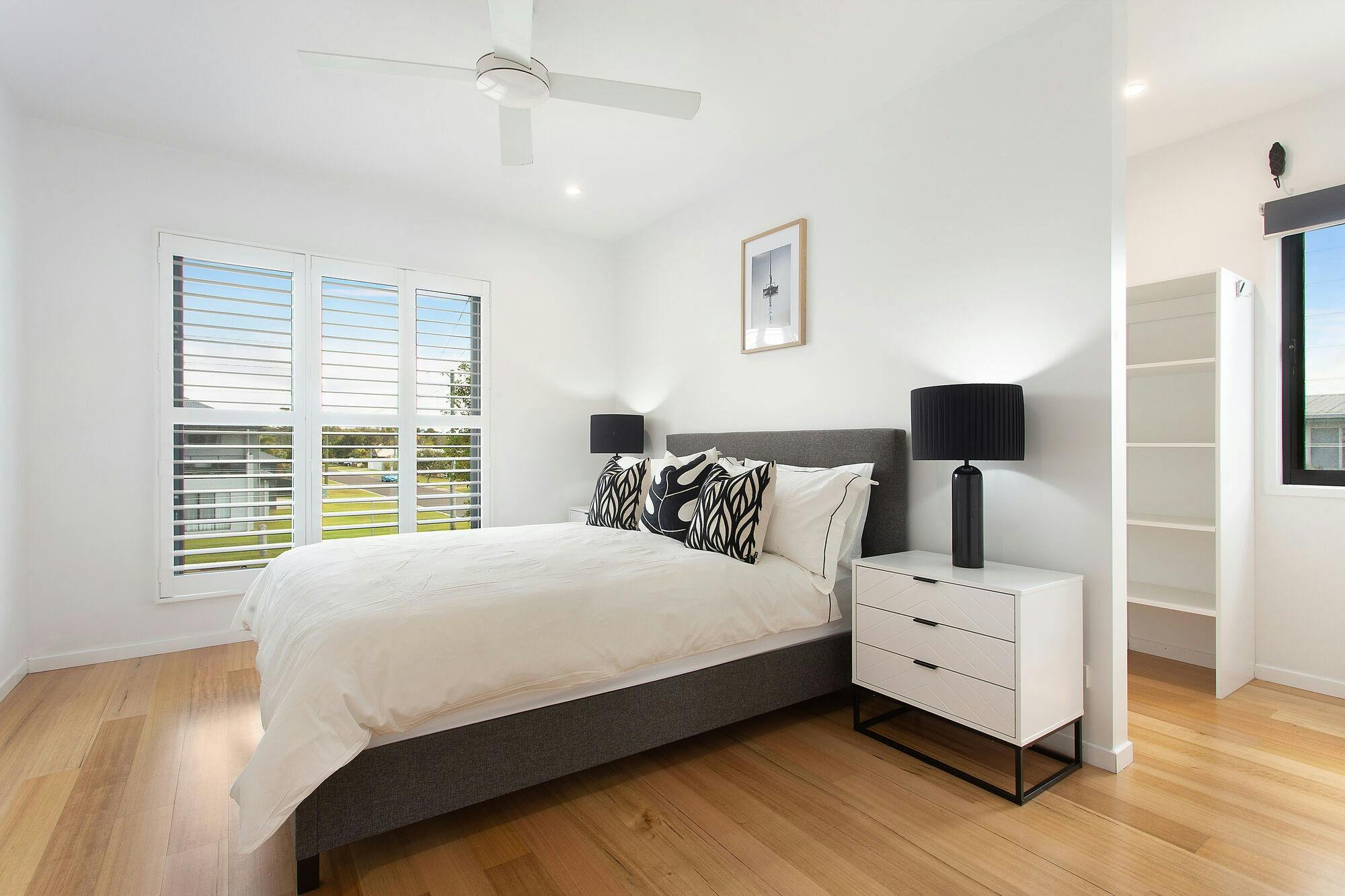 Master suite with walk in robe and ensute