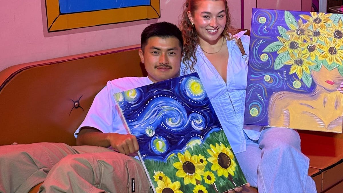 Paint Juicy customers showing artworks