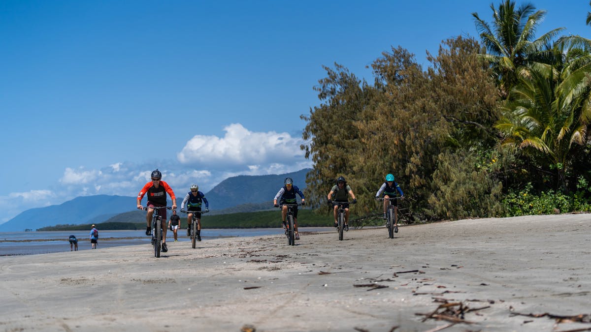 Biking on Four Mile Beach