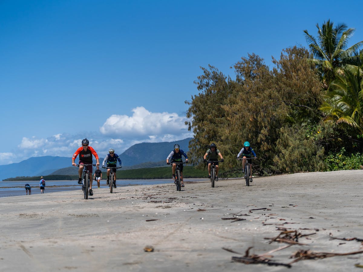 Biking on Four Mile Beach