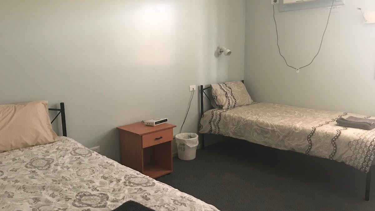 Twin room $80 per night.