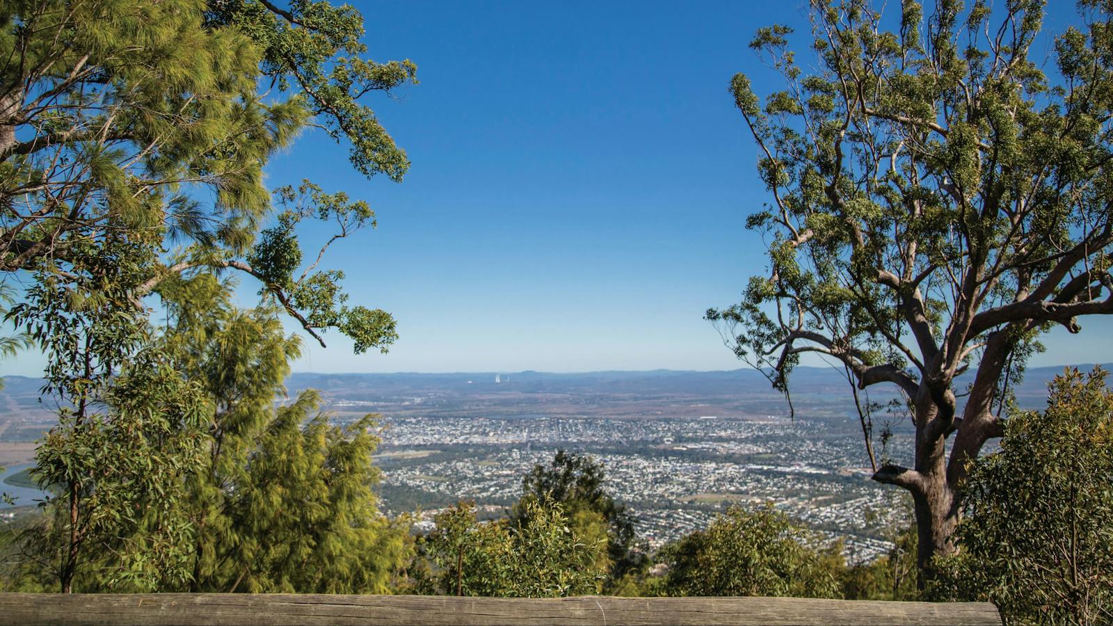 View of Rockhampton from the summit of Mount Archer.