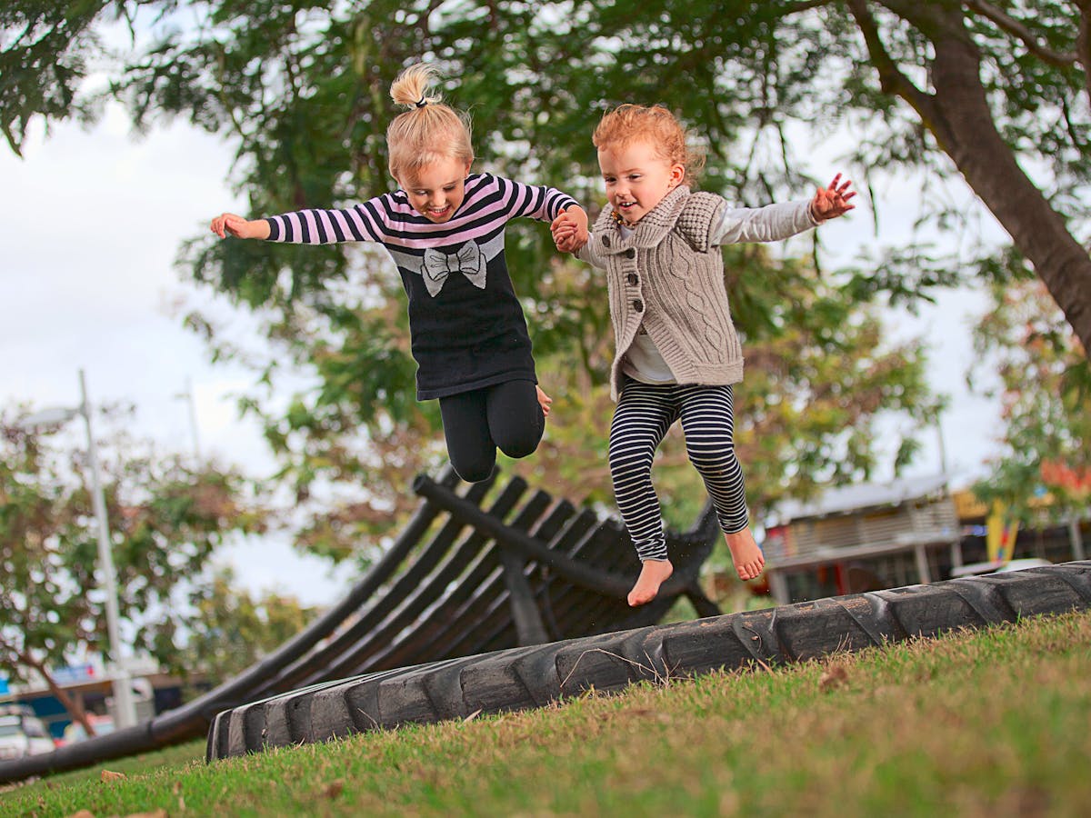 kids jumping