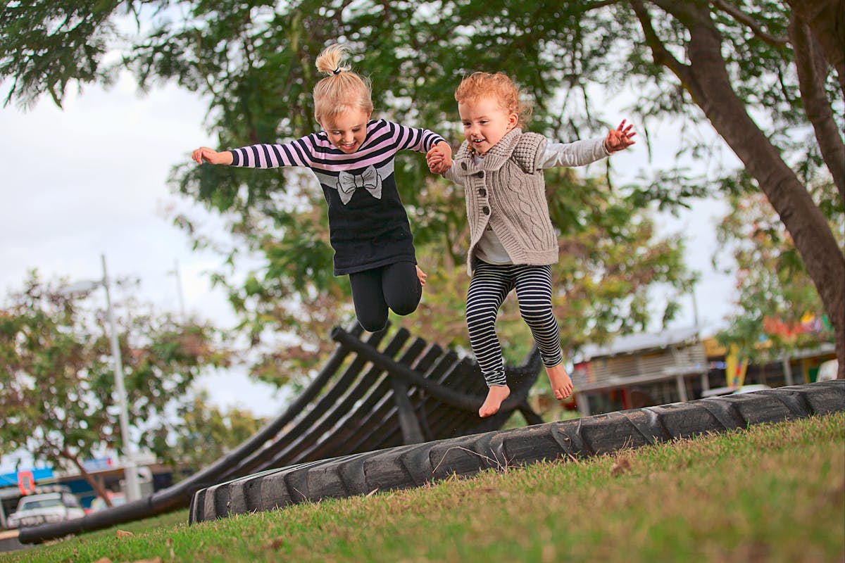 kids jumping