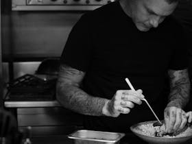 Malcolm Hanslow Plating up a Dish