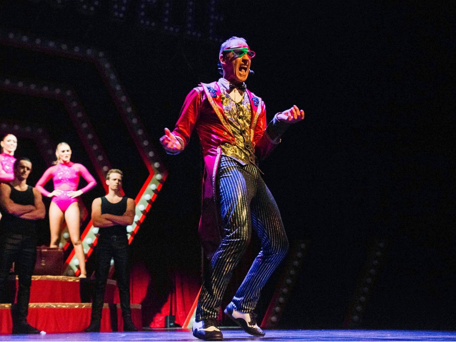 Man on stage