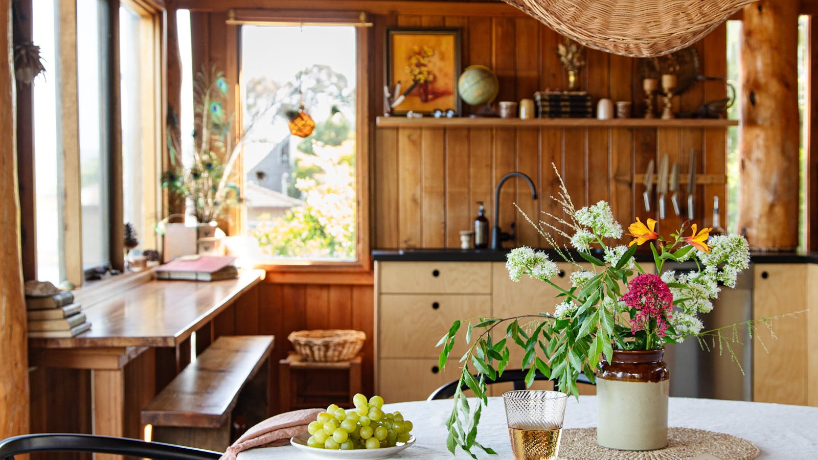 The kitchen has everything you need for hearty meal