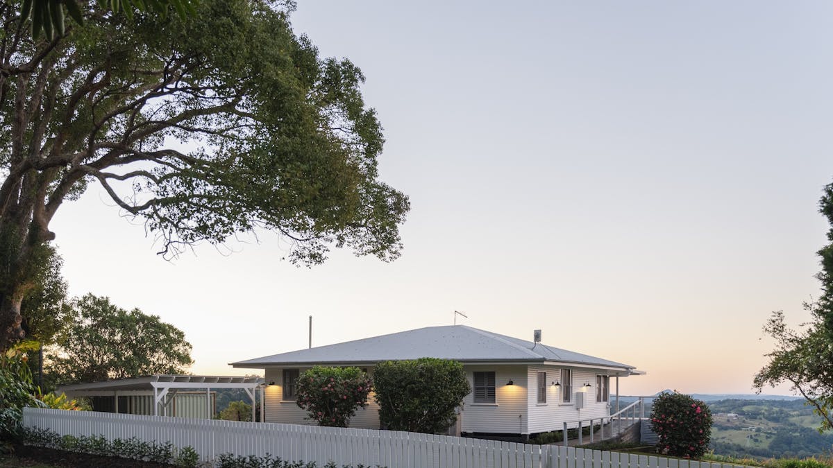 Perched on a private escarpment. Private.
