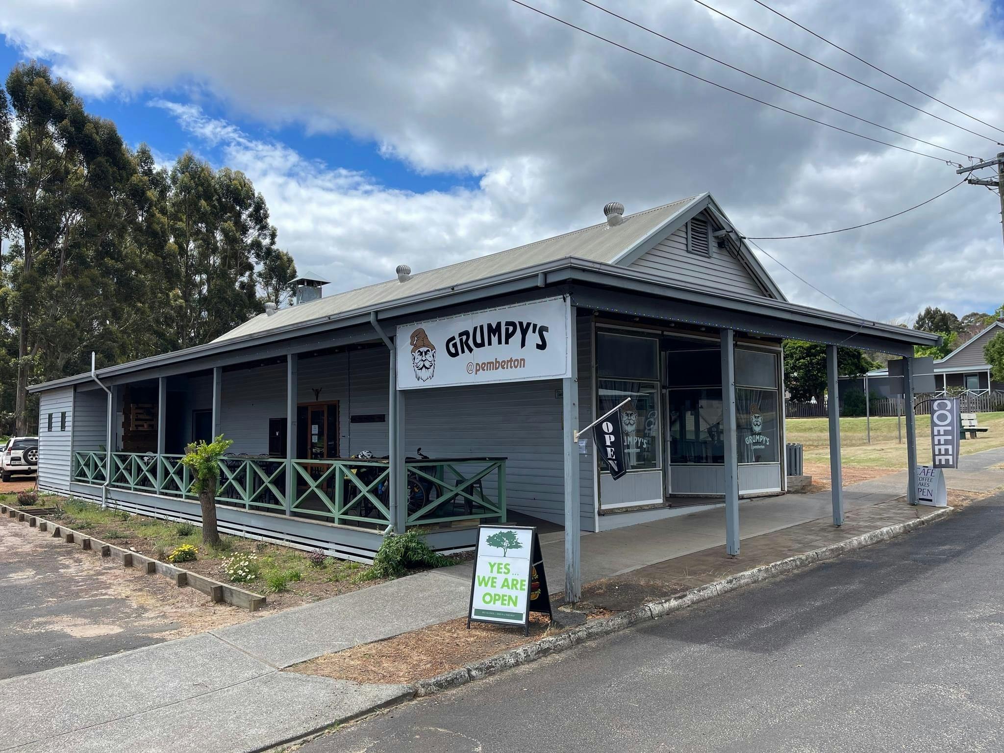 Exterior of Grumpy's@Pemberton showing the accessible entrance