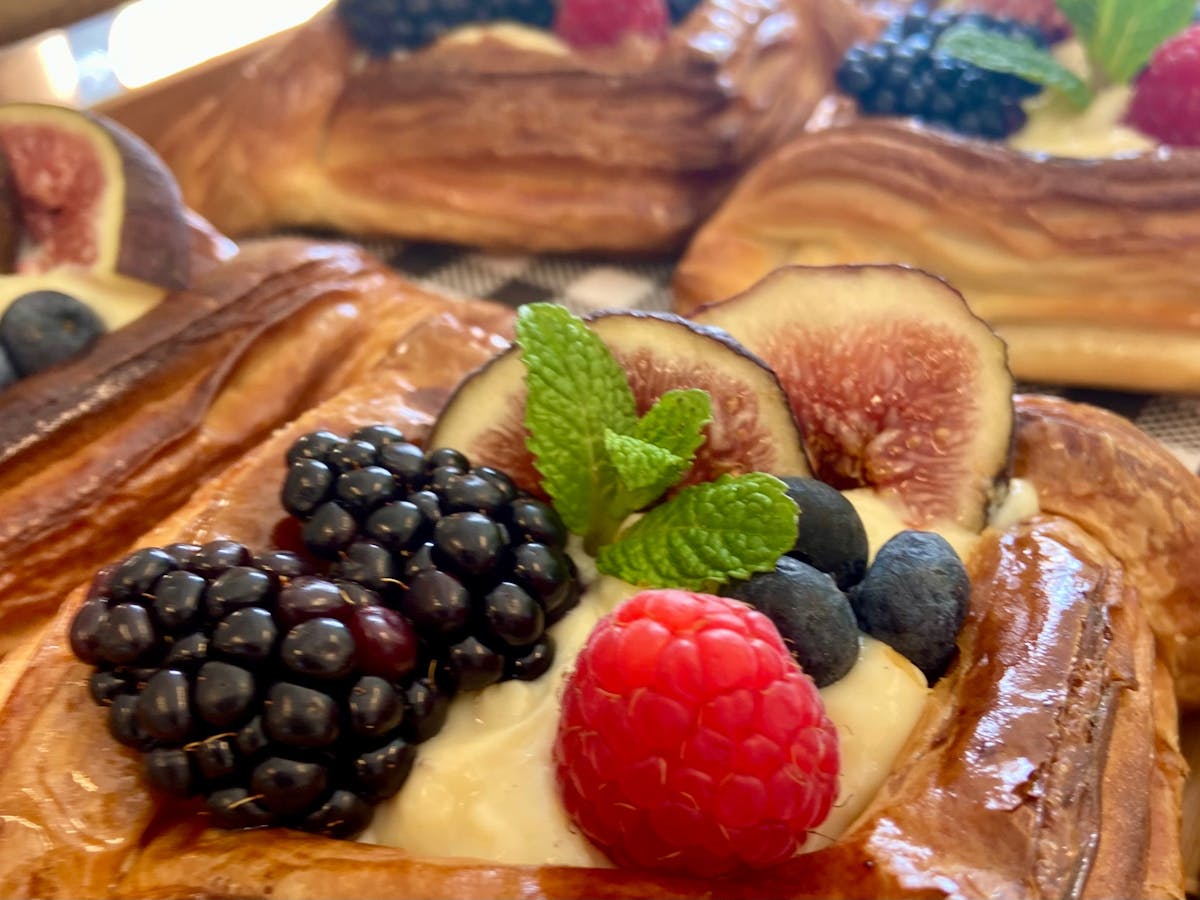 fresh pastry with crème pâtissière & fruits
