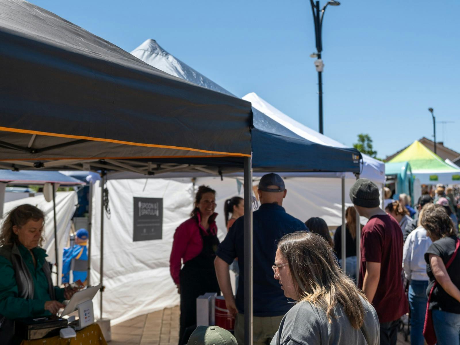 People shopping at the Kapunda Markets