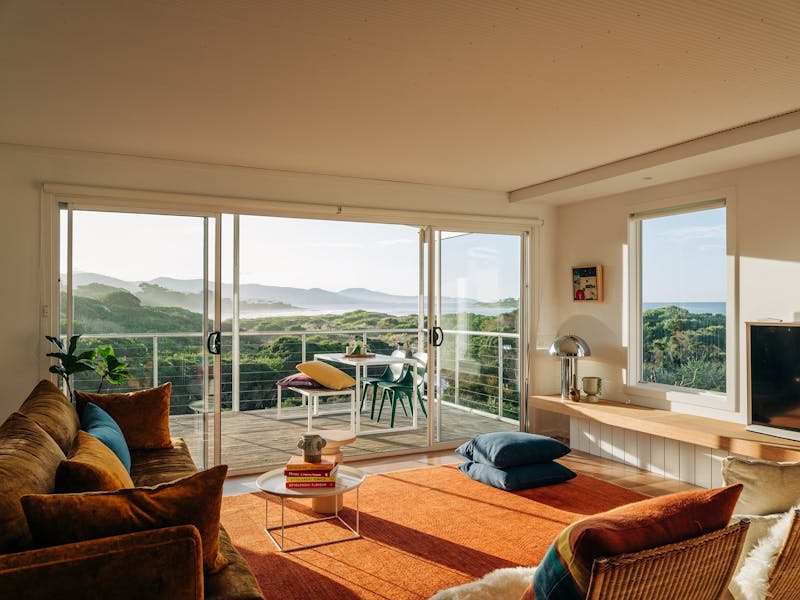 Lounge and open plan deck