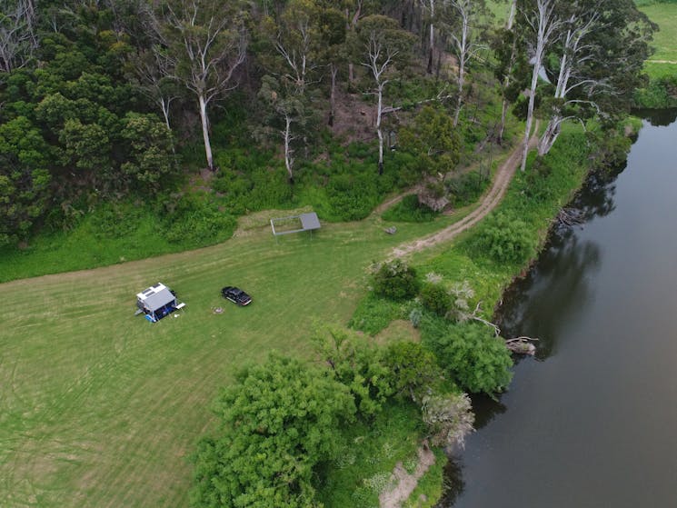 Aerial of Riverfront site