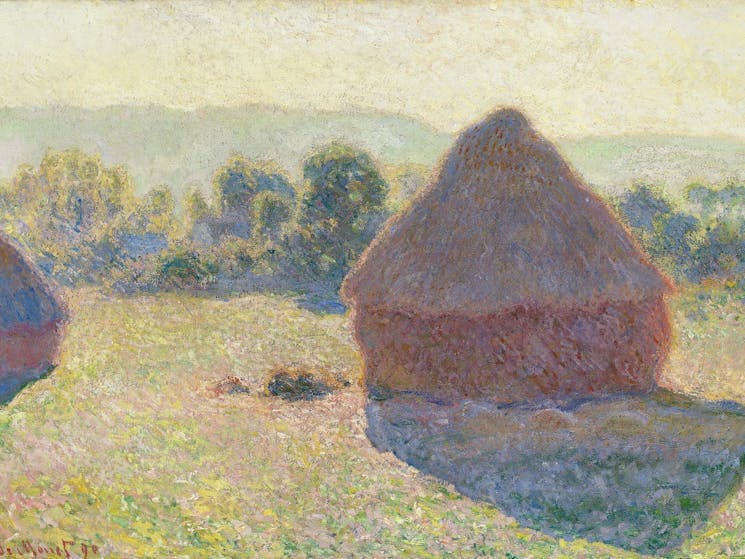 Claude Monet Meules, milieu du jour [Haystacks, midday] 1890, National Gallery of Australia, Kamberr
